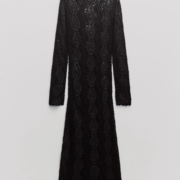 Long Crocheted Knit Dress Limited Edition - Picture 4 of 7